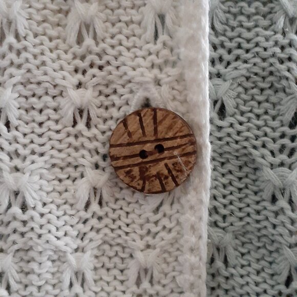 Orvis Colorblock Cardigan Sweater Y2K  Button Front Patchwork Vintage L - Picture 5 of 5